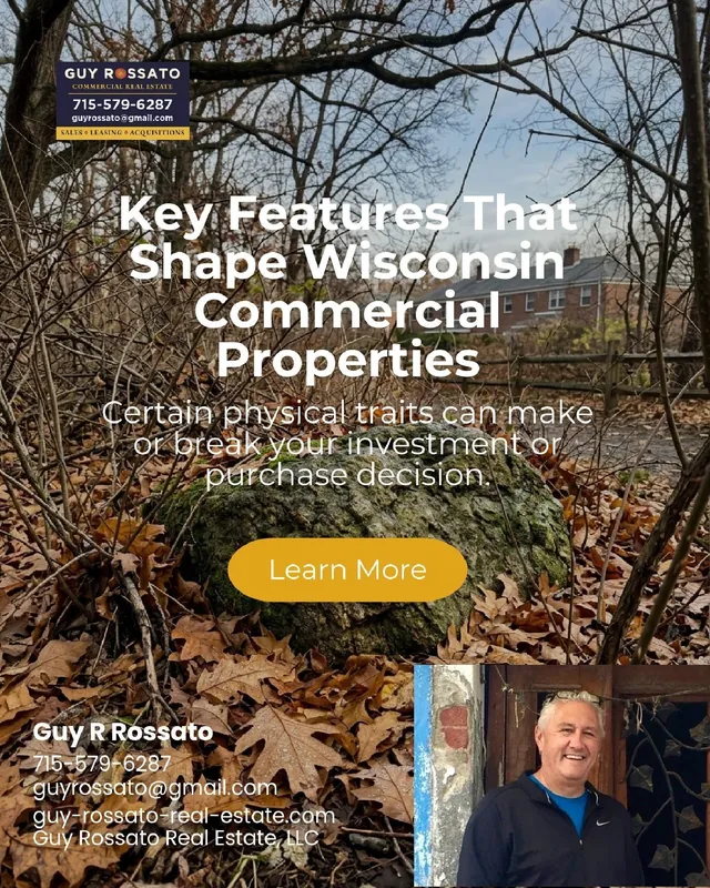 A recent LinkedIn post from Guy Rossato on Wisconsin commercial real estate
